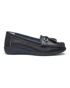 Leather Tassel Loafers EEE Fit