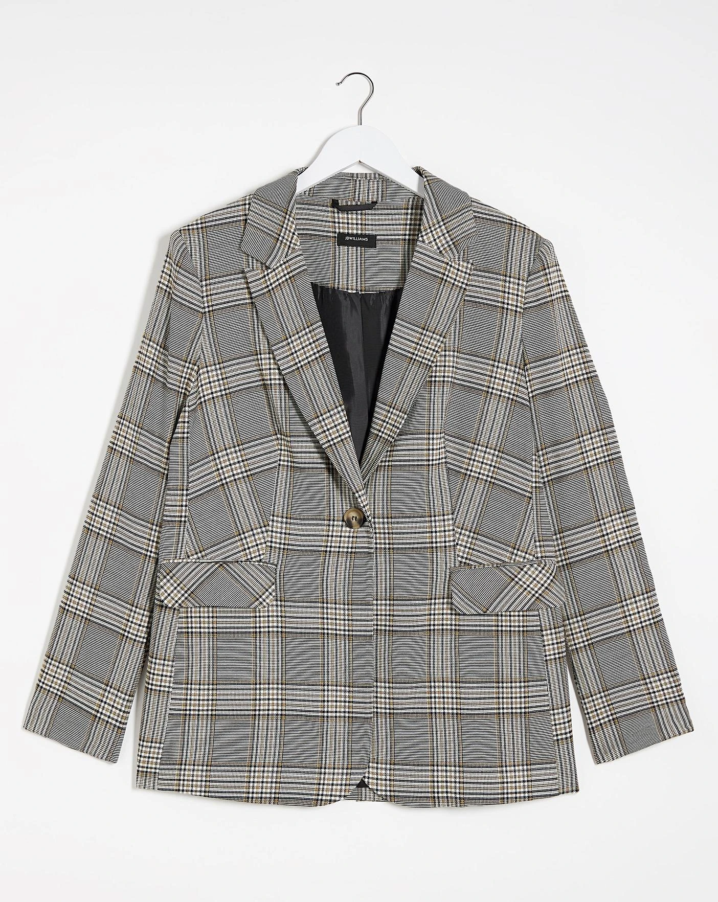 Oversized Check Blazer 2 Oversized Check Blazer - Image 2