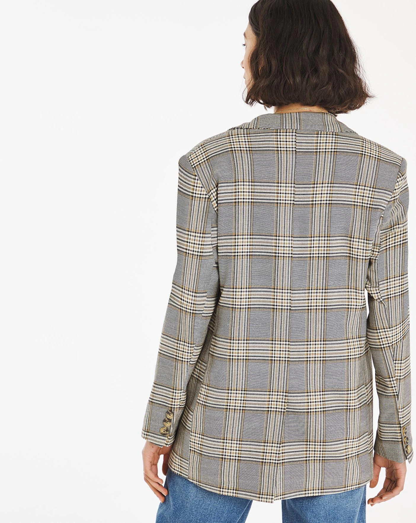 Oversized Check Blazer 3 Oversized Check Blazer - Image 3
