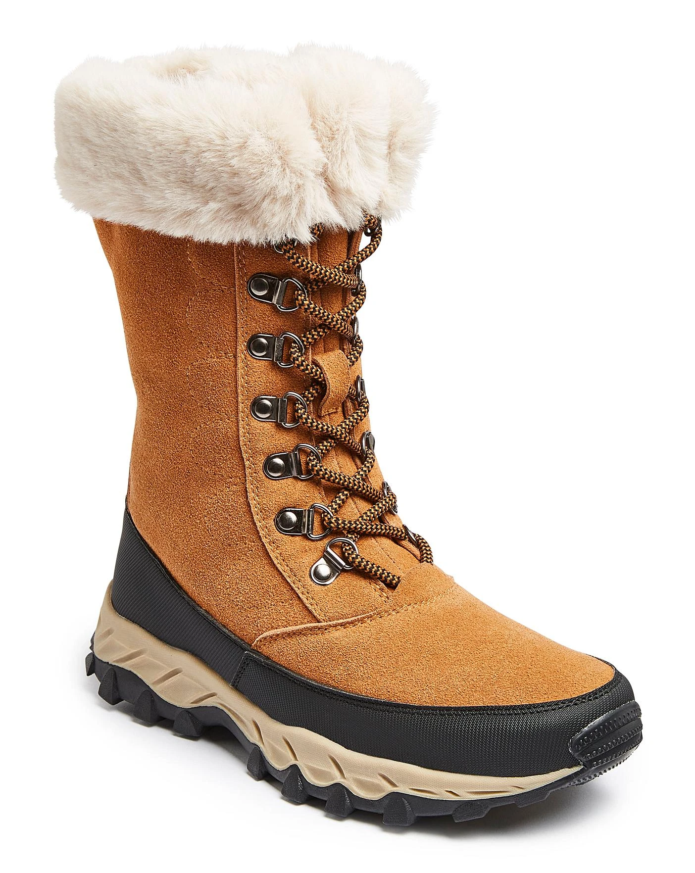 Ladies Snow Boots Faux Fur Trim E Fit 2 Ladies Snow Boots Faux Fur Trim E Fit - Image 2