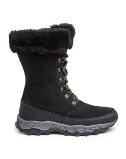 Ladies Snow Boots Faux Fur Trim E Fit