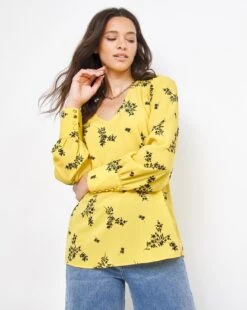 V Neck Deep Cuff Top -JD Williams Shop w01bm505745w