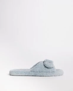 Mule Slipper With Buckle Trim EEE Fit