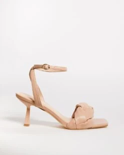 Plaited Sandal With Ankle Tie E Fit