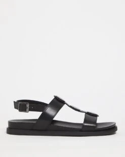 T Bar Sandals With Stud Detail EEE Fit