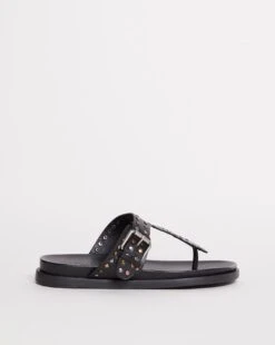 Leather Toe Post Sandal EEE Fit