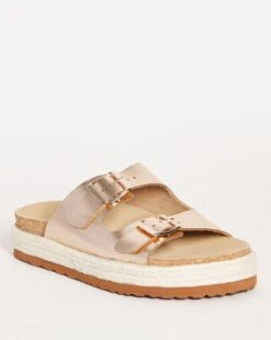 Leather Twin Buckle Sandal E Fit -JD Williams Shop w01sa690726s