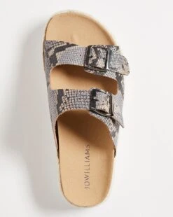 Leather Twin Buckle Sandal E Fit -JD Williams Shop w01sa690727s