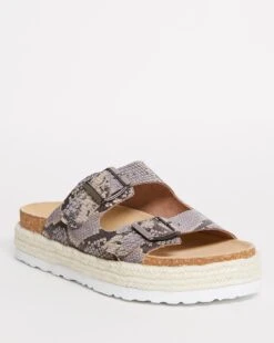 Leather Twin Buckle Sandal E Fit -JD Williams Shop w01sa690728s