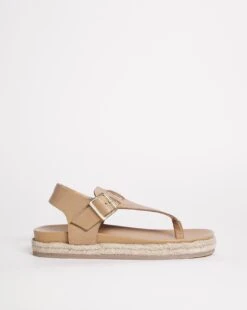 Leather Toe Post Espadrille E Fit