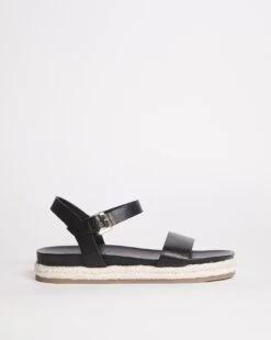 JD Williams Shop 14 Leather Ankle Strap Espadrille E Fit