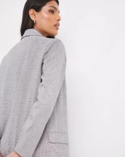 Premium Linen Micro Check Blazer -JD Williams Shop w01zv163747w