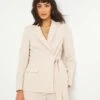 Stone Tie Detail Blazer