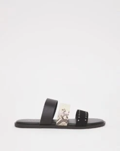 3 Strap Leather Mule Sandal E Fit