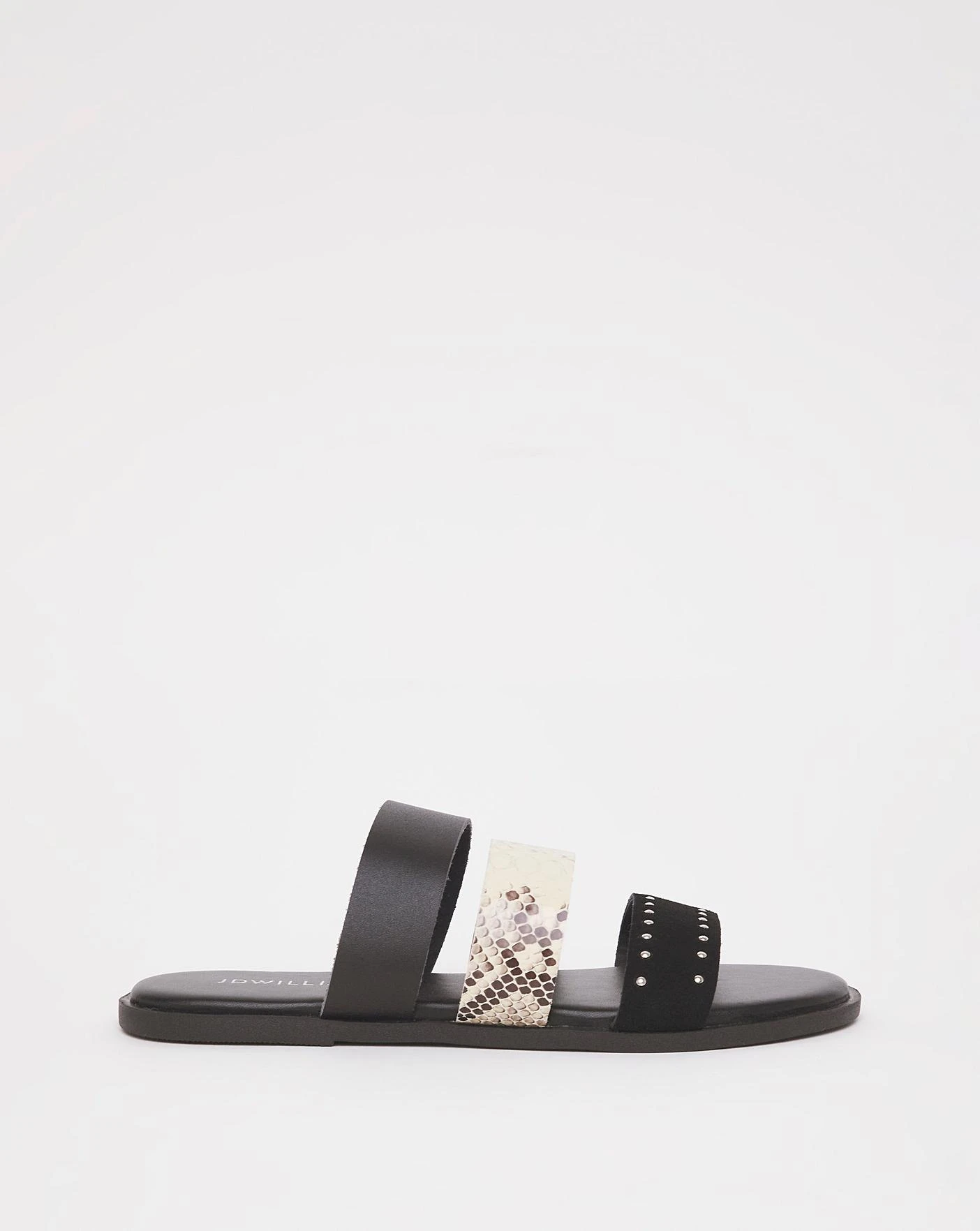 3 Strap Leather Mule Sandal E Fit 1 3 Strap Leather Mule Sandal E Fit