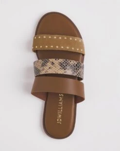 3 Strap Leather Mule Sandal EEE Fit 5 3 Strap Leather Mule Sandal EEE Fit -JD Williams Shop x01aw076719s