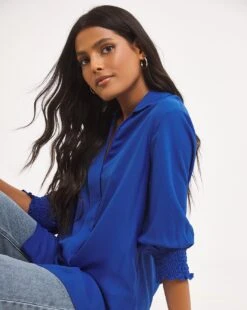 Blue Wrap Shirt -JD Williams Shop x01bm219708w