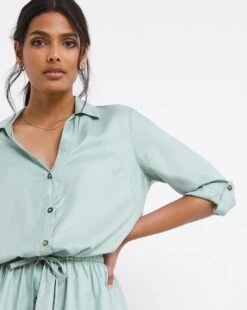 Misty Blue Drawstring Shirt 7 Misty Blue Drawstring Shirt -JD Williams Shop x01ch996741w