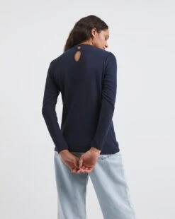 Navy Shirred Yoke Insert Top 7 Navy Shirred Yoke Insert Top -JD Williams Shop x01cm152738w