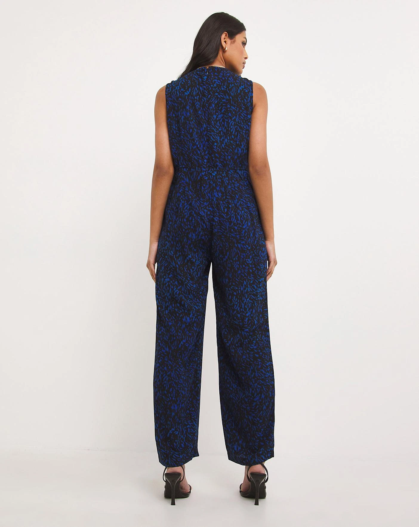 Animal Print Crepe Wrap Jumpsuit 2 Animal Print Crepe Wrap Jumpsuit - Image 2