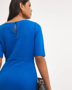 Asymmetric Neck Bodycon Shift Dress -JD Williams Shop x01fh805707w