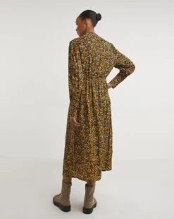 Multi Floral Tie Neck Swing Dress -JD Williams Shop x01fh977796w