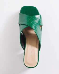 Green Crossover Vamp Platform Mule E Fit 5 Green Crossover Vamp Platform Mule E Fit -JD Williams Shop x01fw507745s