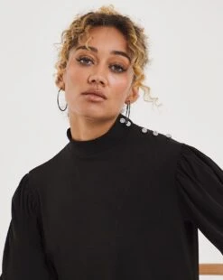 High Neck Embellished Long Sleeve Top 7 High Neck Embellished Long Sleeve Top -JD Williams Shop x01fz083751w