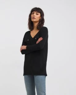 Utility Pocket Long Sleeve Black Top 7 Utility Pocket Long Sleeve Black Top -JD Williams Shop x01fz530727w