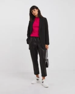 Cerise/Black 2 Pack High Neck Tops -JD Williams Shop x01fz552738w