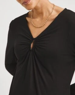 Front Keyhole Detail Long Sleeve Top 7 Front Keyhole Detail Long Sleeve Top -JD Williams Shop x01fz790722w