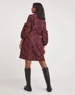 3/4 Sleeve Bubble Crepe Tea Dress -JD Williams Shop x01gh176743w