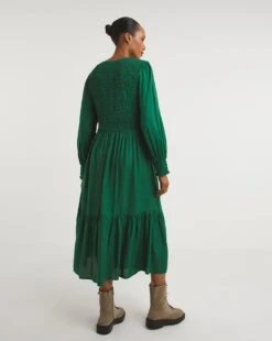 Zip Front Shirred Bodice Smock Dress 7 Zip Front Shirred Bodice Smock Dress -JD Williams Shop x01gh460796w