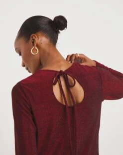 Glitter Swing Dress With Tie Back -JD Williams Shop x01gh491720w