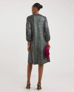 Foil Print Soft Touch Jersey Swing Dress -JD Williams Shop x01gh555748w