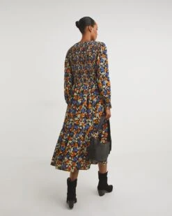 Zip Front Shirred Bodice Smock Dress -JD Williams Shop x01gh598795w