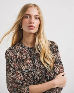 Georgette Button Through Smock Dress -JD Williams Shop x01gh645730w