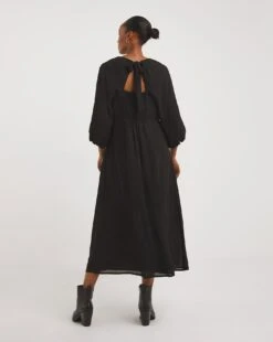 Textured Tie Back Smock Dress -JD Williams Shop x01gh690721w