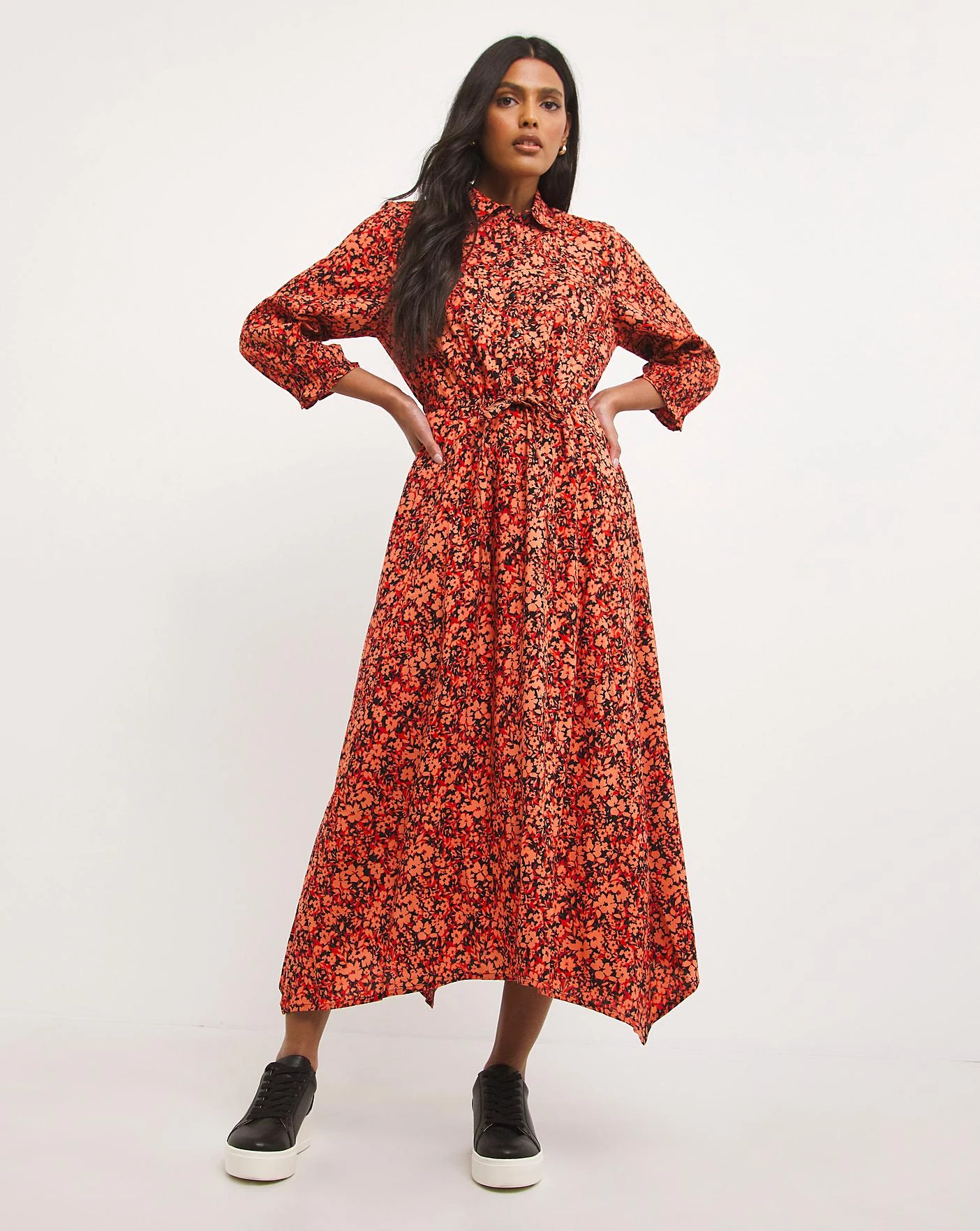 Drawstring Waist Shirt Dress 4 Drawstring Waist Shirt Dress - Image 4