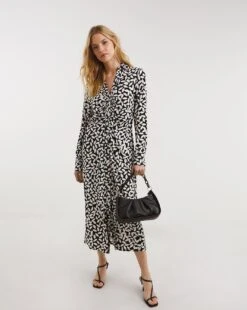 Ruched Front Stretch Jersey Shirt Dress