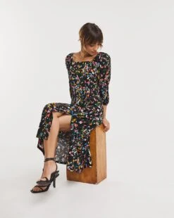 Square Neck Jersey Midi Dress -JD Williams Shop x01gh907741w