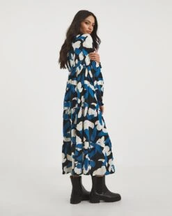 Balloon Sleeve Midi Smock Dress -JD Williams Shop x01gh957708w