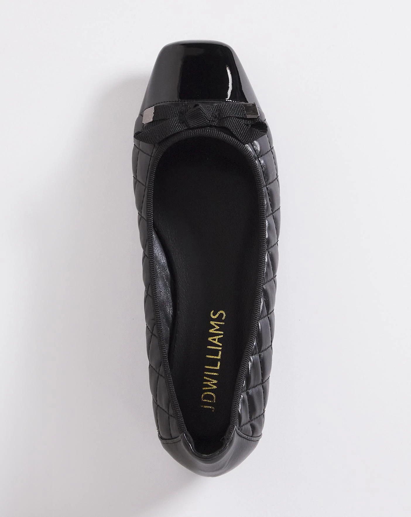 Quilted Square Toe Ballerina EEE Fit 3 Quilted Square Toe Ballerina EEE Fit - Image 3