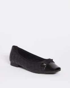 Quilted Square Toe Ballerina EEE Fit 7 Quilted Square Toe Ballerina EEE Fit -JD Williams Shop x01kb678752s