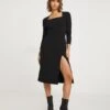 Marilyn Square Neck Scuba Crepe Dress