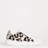 Lace To Toe Leopard Trainer EEE Fit