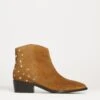 Suede Western Star Stud Boot E Fit