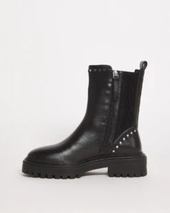 Leather Stud Detail Boot EEE Fit -JD Williams Shop x01pe463732s