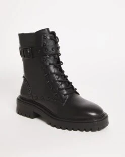 Leather Lace Boot With Stud Detail E Fit -JD Williams Shop x01pe475731s 1