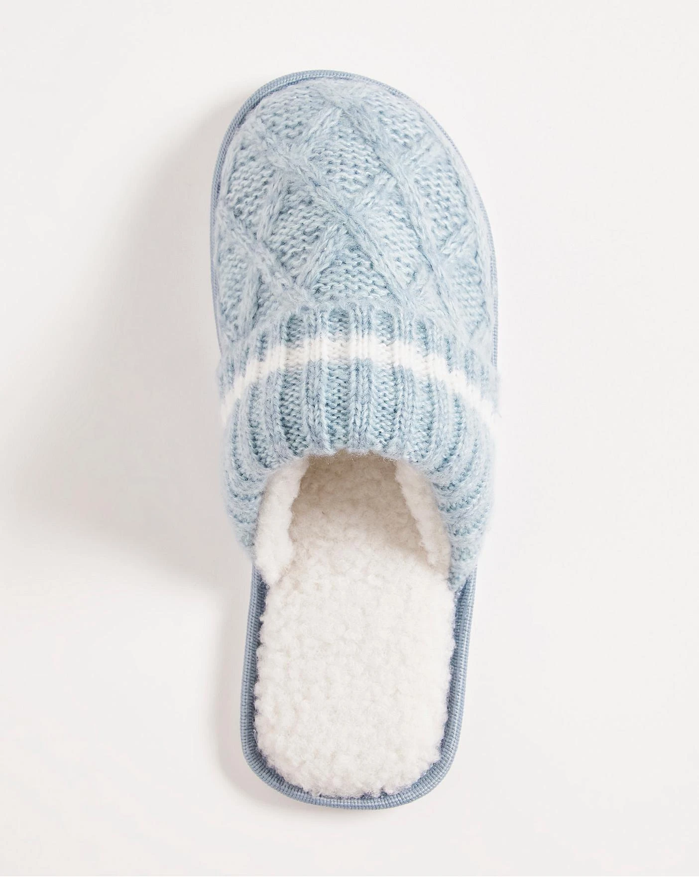 Cable Knitted Mule E Fit 2 Cable Knitted Mule E Fit - Image 2